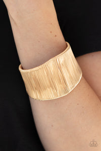 Bracelet Cuff,Gold,Hot Wired Wonder Gold  ✧ Bracelet