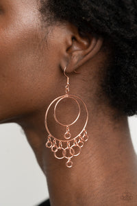 Copper,Earrings Fish Hook,Roundabout Radiance Copper ✧ Earrings