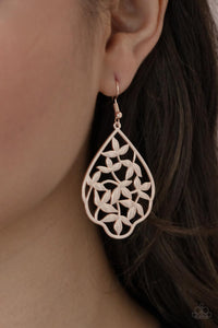 Earrings Fish Hook,Rose Gold,Taj Mahal Gardens Rose Gold ✧ Earrings