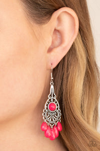 Earrings Fish Hook,Pink,Fruity Tropics Pink ✧ Earrings