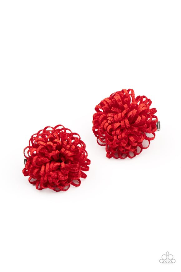 Pretty in Posy Red ✧ Flower Hair Clip Flower Hair Clip Accessory