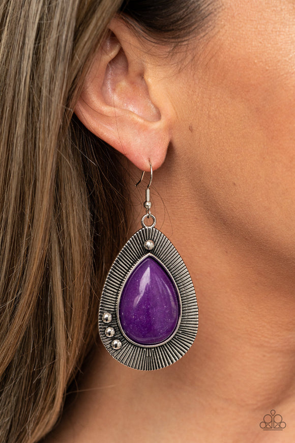 Western Fantasy Purple ✧ Earrings Earrings
