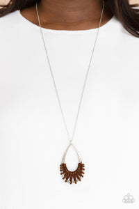 Brown,Necklace Long,Suede,Homespun Artifact Brown ✨ Necklace