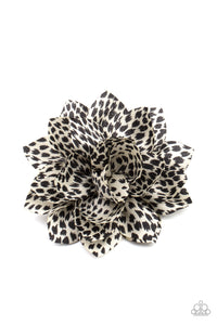 Animal Print,Black,Blossom Clip,White,Deep In The Jungle White ✧ Blossom Hair Clip