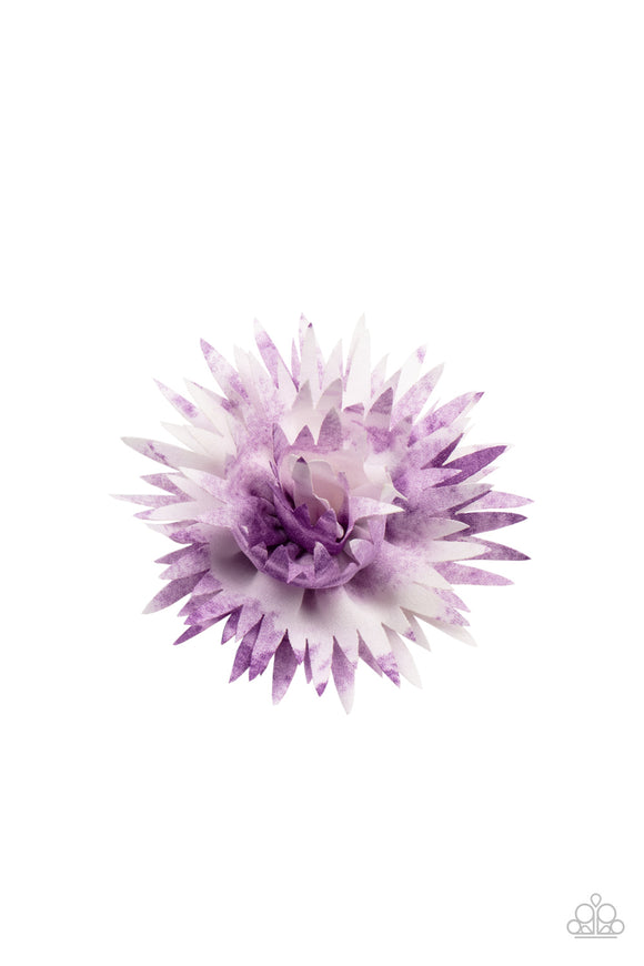 My Favorite Color Is Tie Dye Purple ✧ Blossom Hair Clip Blossom Hair Clip Accessory