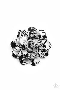Black,Blossom Clip,White,Patterned Paradise White ✧ Blossom Hair Clip
