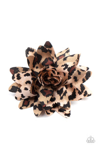 Animal Print,Blossom Clip,Brown,Multi-Colored,Jungle Paradise Multi ✧ Blossom Hair Clip