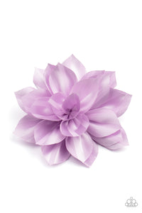Flower Clip,Purple,Gala Garden Purple ✧ Flower Hair Clip