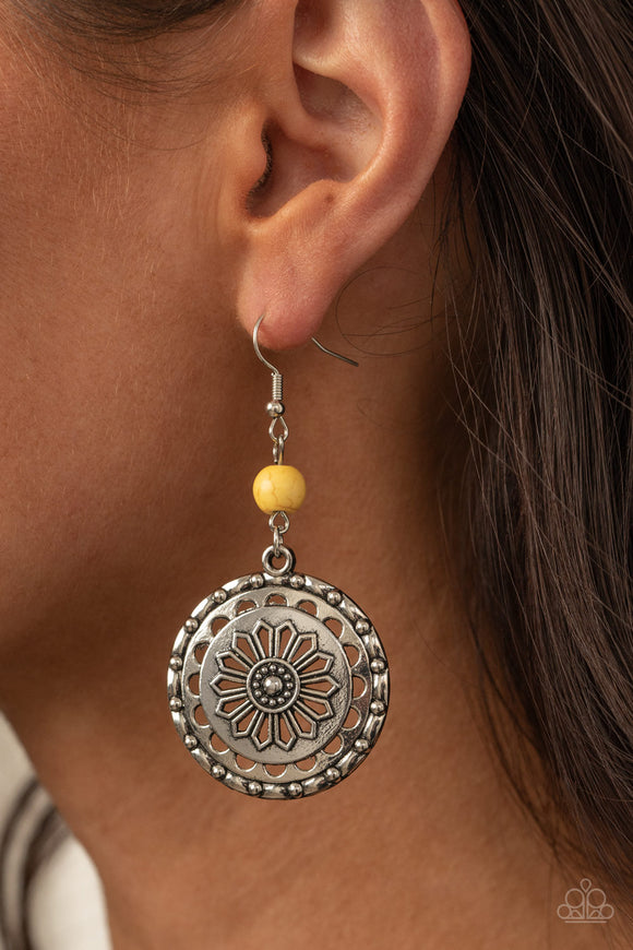 Flowering Frontiers  Yellow ✧ Earrings Earrings