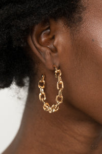 Earrings Hoop,Gold,Stronger Together Gold ✧ Hoop Earrings