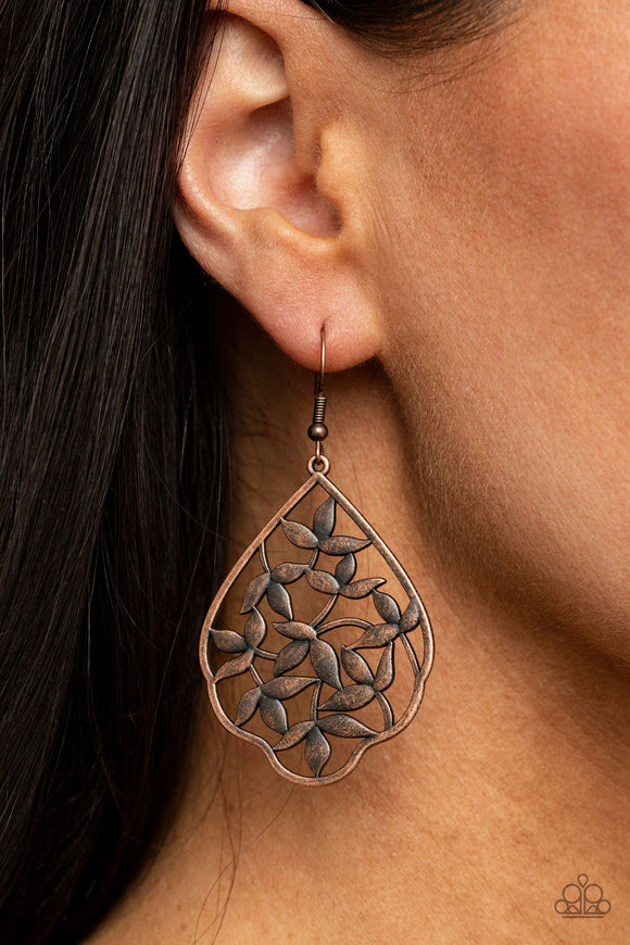 Taj Mahal Gardens Copper ✧ Earrings Earrings