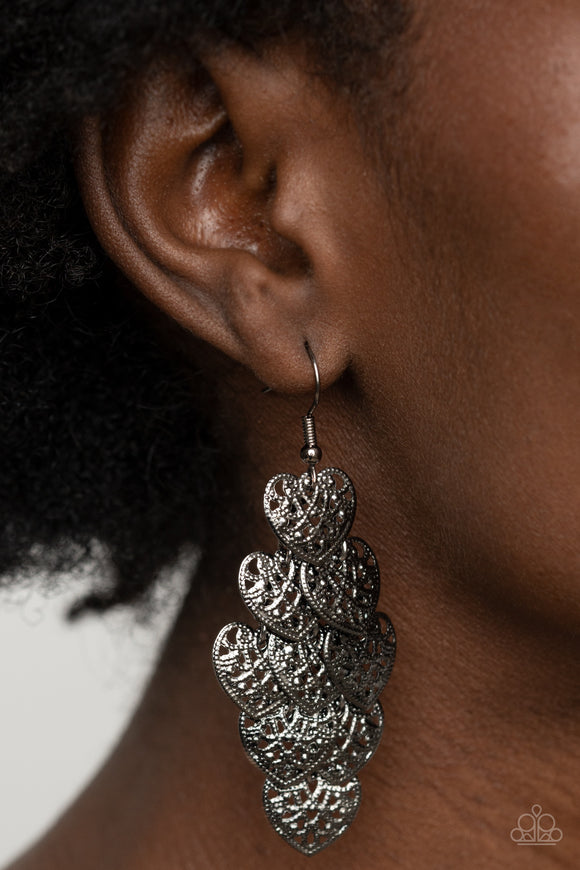 Shimmery Soulmates Black ✧ Earrings Earrings