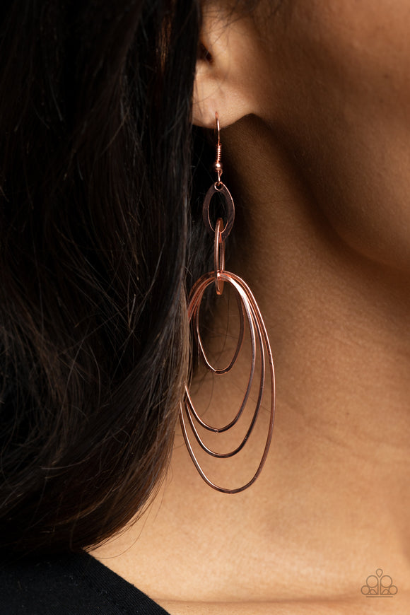 OVAL The Moon Copper ✧ Earrings Earrings