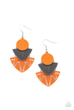 Jurassic Juxtaposition Orange ✧ Earrings Earrings