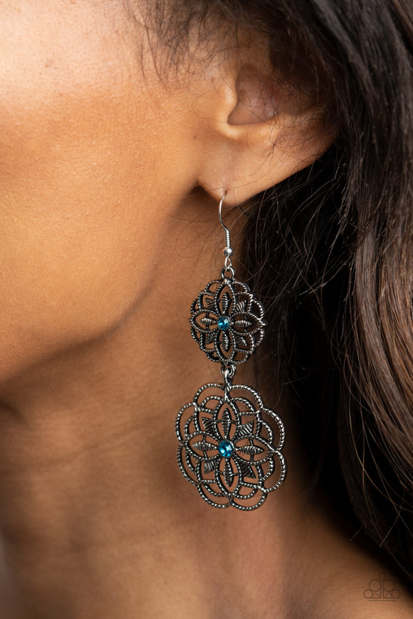 Mandala Mecca Blue ✧ Earrings Earrings