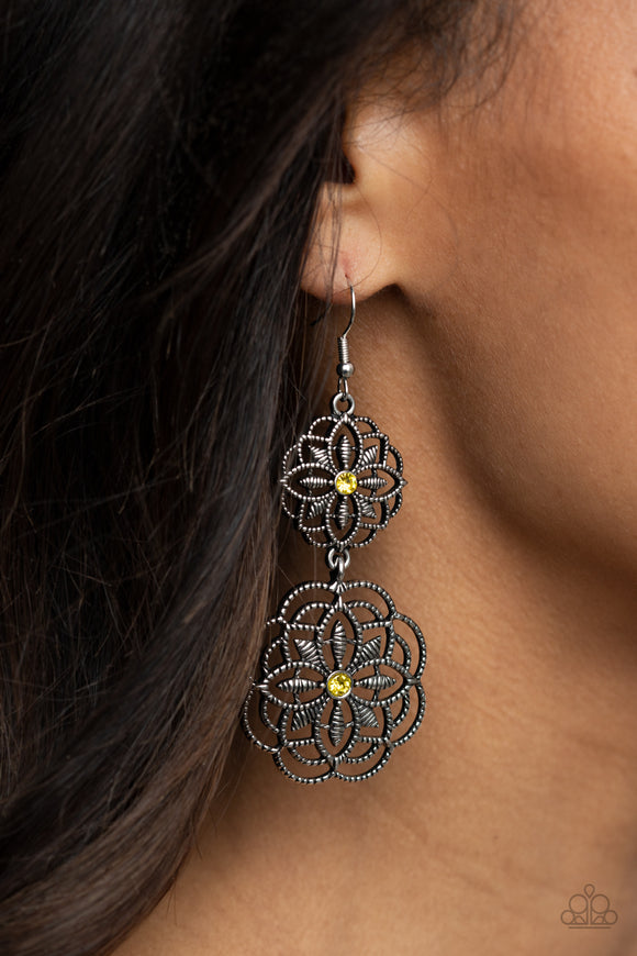 Mandala Mecca Yellow ✧ Earrings Earrings