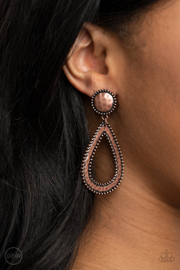 Beyond The Borders Copper ✧ Clip-On Earrings Clip-On Earrings
