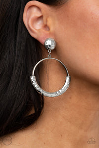 Earrings Clip-On,Silver,Rustic Horizons Silver ✧ Clip-On Earrings