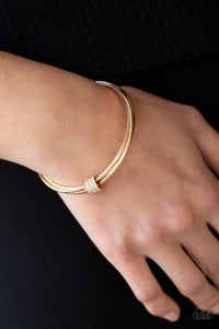 Bracelet Bangle,Gold,Roll Out The Rhinestones  Gold ✧ Bracelet