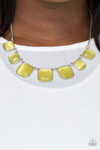 Necklace Short,Yellow,Aura Allure Yellow ✧ Necklace