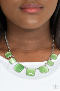 Green,Necklace Short,Aura Allure Green ✧ Necklace