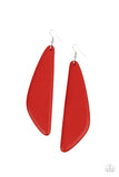 Scuba Dream Red ✧ Wood Earrings Earrings