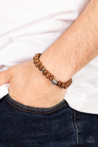 Bracelet Stretchy,Brown,Natural State of Mind Brown ✧ Bracelet
