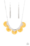 Mermaid Oasis Yellow ✧ Acrylic Necklace short