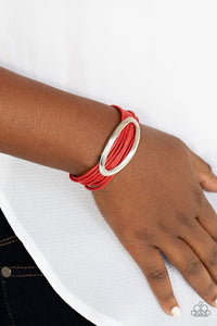 Bracelet Magnetic,Red,Corded Couture Red  ✧ Magnetic Bracelet