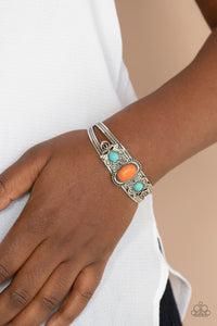 Bracelet Cuff,Orange,Artisan Ancestry Orange  ✧ Bracelet
