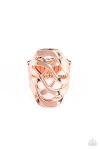 Copper,Ring Wide Back,Open Fire Copper ✧ Ring