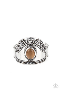 Brown,Cat's Eye,Ring Wide Back,Dreamy Definition Brown ✧ Ring