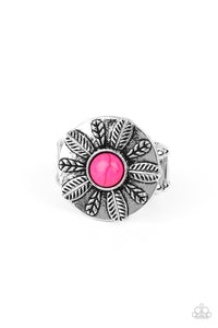 Pink,Ring Wide Back,PALMS Reader Pink ✧ Ring