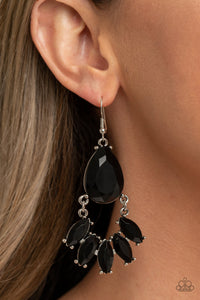 Black,Earrings Fish Hook,POWERHOUSE Call Black ✧ Earrings