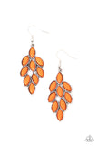 Flamboyant Foliage Orange ✧ Earrings Earrings