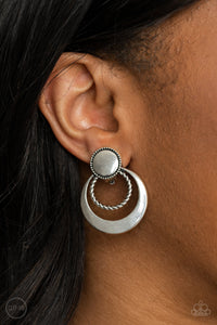 Earrings Clip-On,Silver,Refined Ruffles Silver ✧ Clip-On Earrings