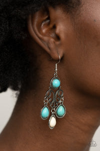 Earrings Fish Hook,Multi-Colored,Turquoise,Canyon Chandelier Multi ✧ Earrings
