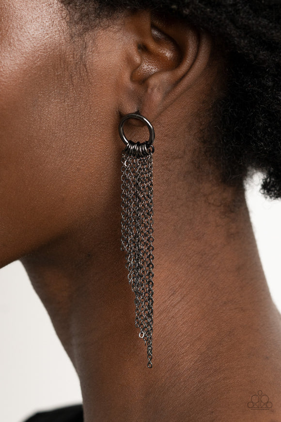 Divinely Dipping Black ✧ Post Earrings Post Earrings