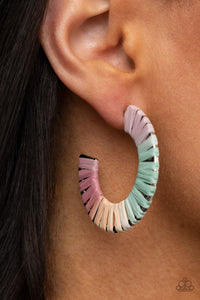 Earrings Hoop,Favorite,Green,Light Pink,Multi-Colored,Pink,Yellow,A Chance of RAINBOWS Multi ✧ Hoop Earrings