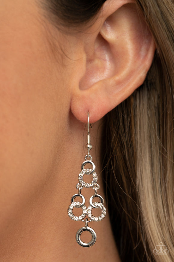 Luminously Linked White ✧ Earrings Earrings