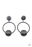 Social Sphere Black ✧ Post Earrings Life of the Party Post Earrings