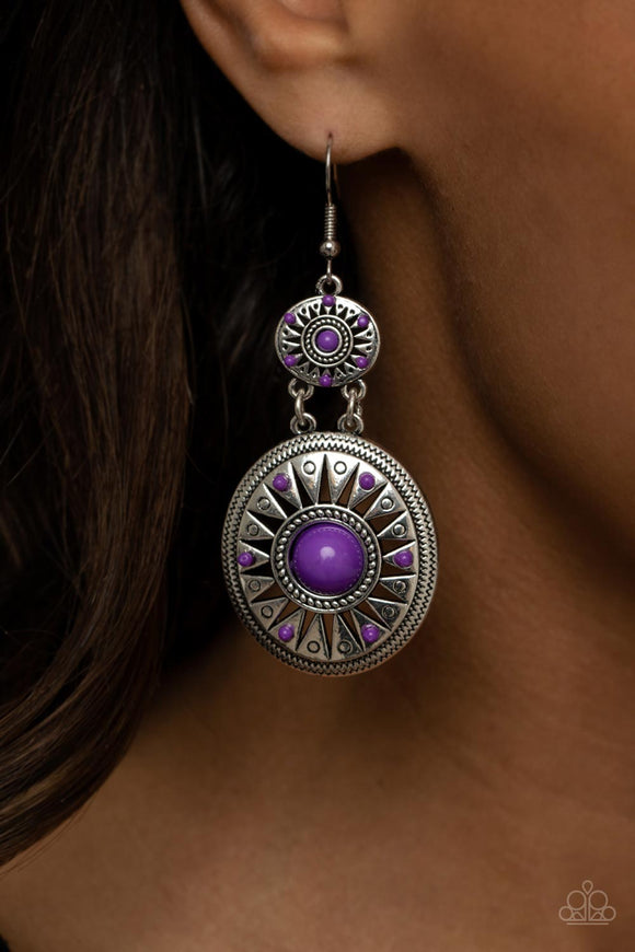 Temple of The Sun Purple ✧ Earrings Earrings