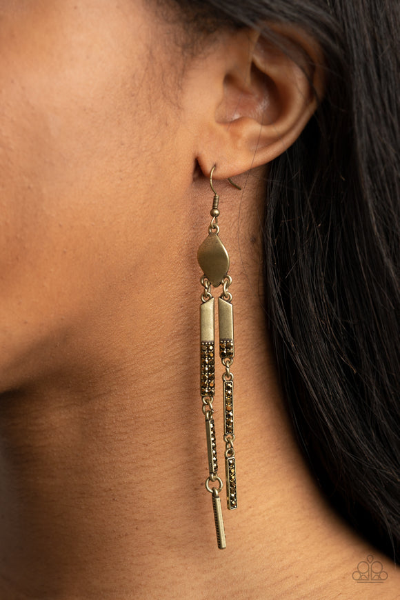 Defined Dazzle Brass ✧ Earrings Earrings