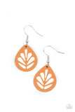 LEAF Yourself Wide Open Orange ✧ Earrings Earrings