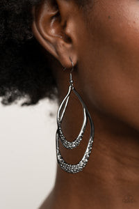 Black,Earrings Fish Hook,Gunmetal,Hematite,Beyond Your GLEAMS Black ✧ Earrings