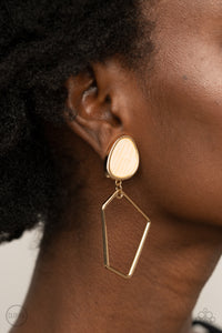 Earrings Clip-On,Gold,Retro Reverie Gold ✧ Clip-On Earrings