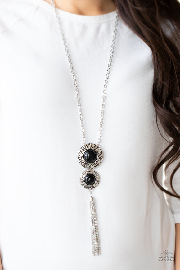 Abstract Artistry Black ✧ Necklace Long