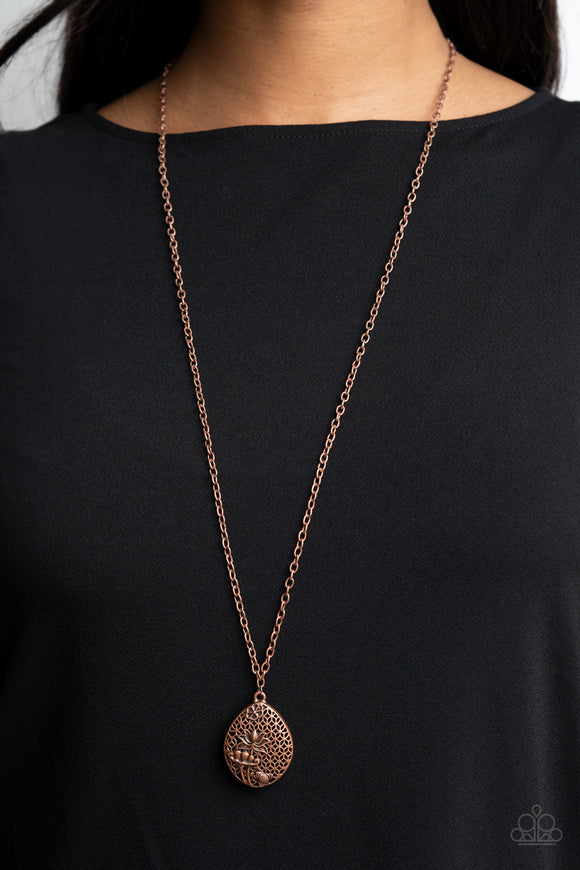 Wearable Wildflowers Copper ✨ Necklace Long