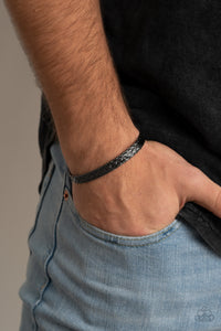 Black,Bracelet Cuff,Gunmetal,Cable Couture Black  ✧ Bracelet