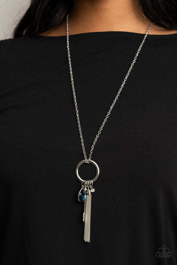 Unlock Your Sparkle Blue ✨ Necklace Long